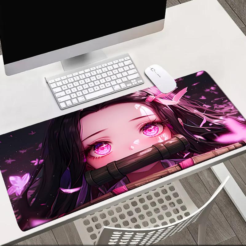 Butterfly Nezuko Fantasy Mouse pad Office Desk Mat, Gaming Mouse Pad Mousepad, keyboard pad,Heavy-Duty Non-Slip Rubber Backing, Gift