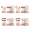 48 Pieces Disposable Plastic Forks Spoons Cutlery Set Party Decorations Rose Gold