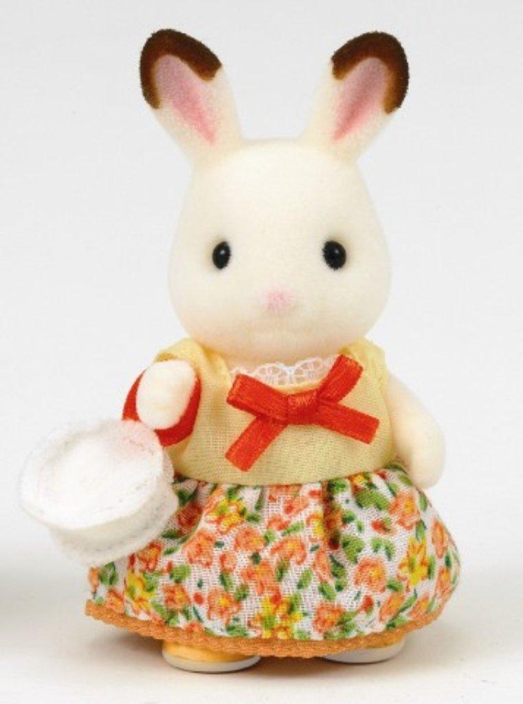 Набор Sylvanian Families Платье ST Mark Возраст 3+ и Sylvanian Epoch Нарядное платье [Для девочки] (оранжевый)] Сертифицирован D-25, Вверх, Игрушка, Кукольный домик, Семьи, ООО