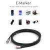 Type-c Data Cable 3.1ctoc Dual Head 5a100w16 Core 10gen2 Full Function 4k Video Cable