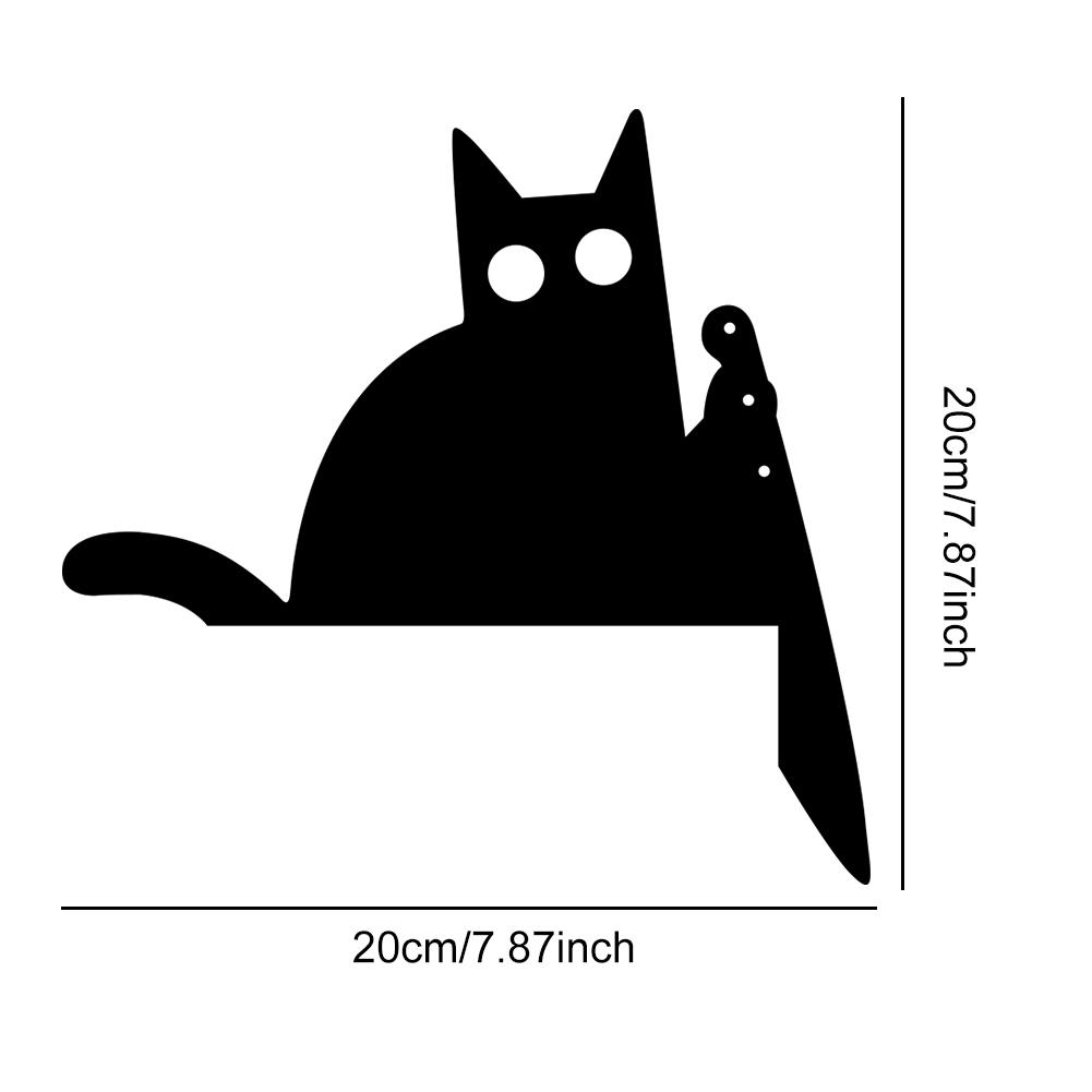 Halloween Cat Door Topper Door Frame Decor Decorative Black Cat Door Corner Decor Creative Door Right Angle Sign for Home Office