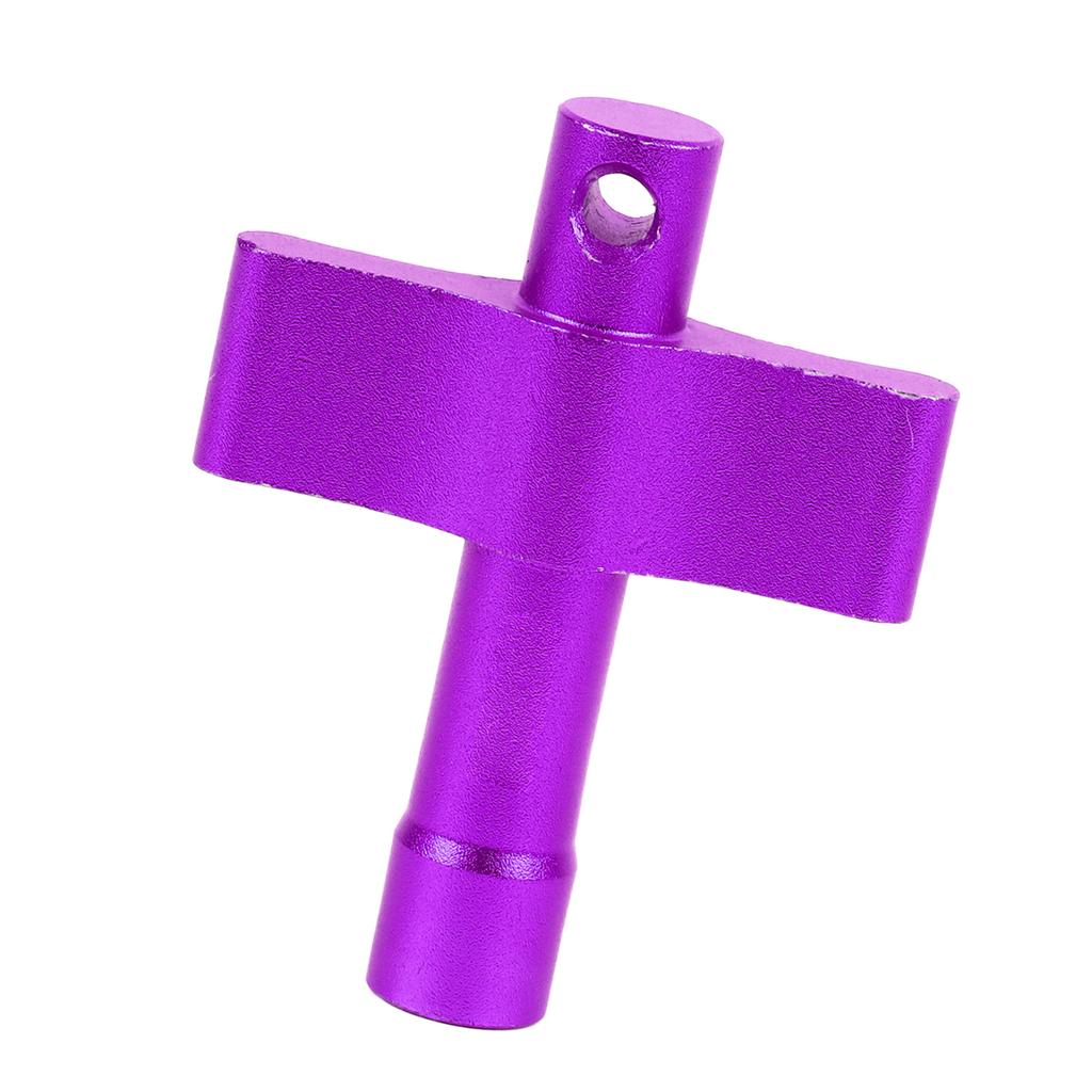 Square Port Drum Wrench T Shape Tuning Key Drum Screw Adjustment Tool for Musical Instrument Repair WE18 Purple
