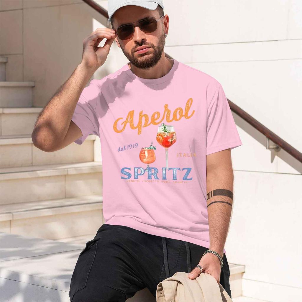 Spritz Tshirt Grh Itan Style T Shirt Italy Summer Grh Tee Breathable Casual Comfortable Printed 2026 New Model Unisexs Shortslee