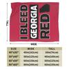 Одеяла I Bleed Red Georgia UG Bulldog Pride, мягкое теплое фланелевое одеяло, плюшевое одеяло для кровати, гостиной, пикника, путешествия, домашнего дивана