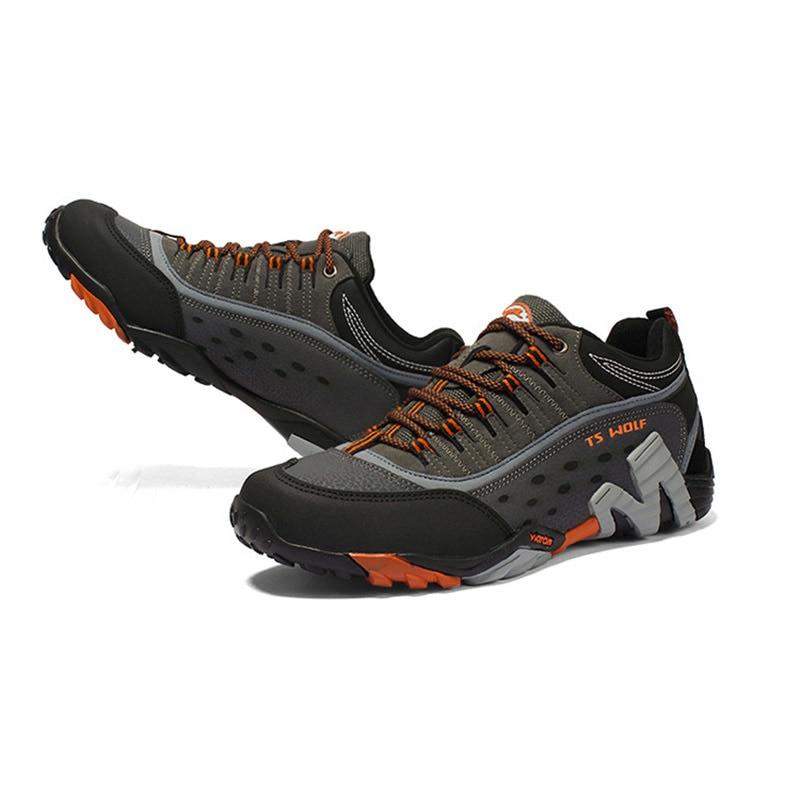 Мужские уличные альпинистские ботинки из натуральной кожи, водонепроницаемые, дышащие, для охоты, треккинга, спортивного альпинизма, пеших прогулок