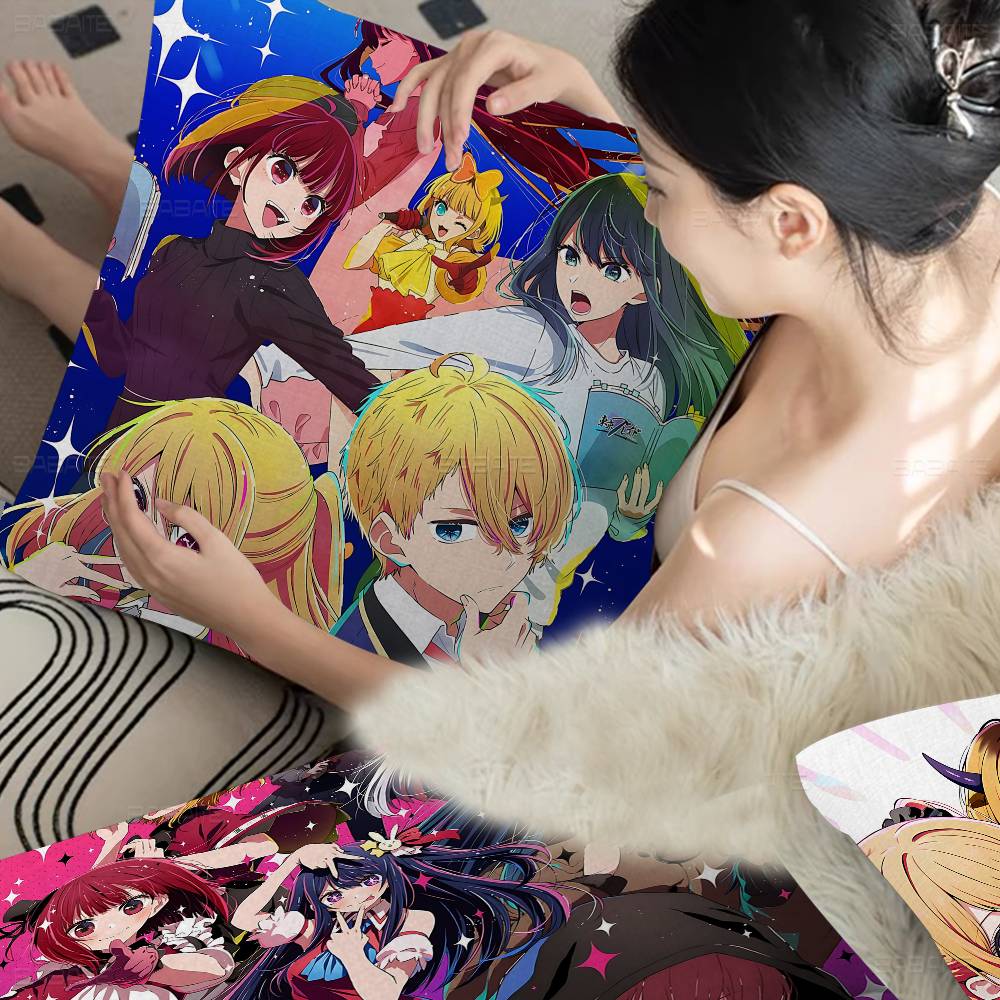 Drama Anime Oshi No Ko Cushion Cover Pillowcase Upholstery Sofa Throw Pillow Home Decor Pillowcas