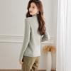 Srcr Women's 100% Cashmere Semi-High Collar Knit Sweater