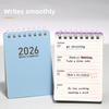 2026 Day Planner A7 Pocket Size Coil Notebook for Law Nursing Sketching Office Task Organizer for Work Study Planning