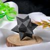 Graphite Merkaba Decorative Piece Merkaba Yoga Stone 3D Hexagram Ornament