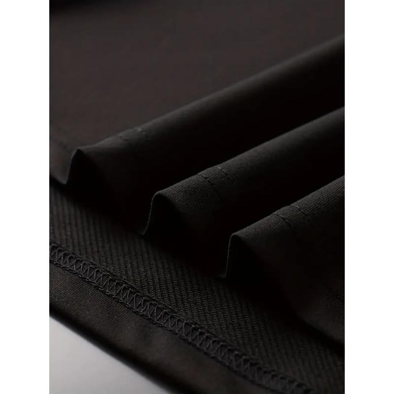 Европейские размеры Мужская летняя модная повседневная футболка с коротким рукавом с принтом креста, Обычный крой с небольшой эластичностью, Дышащий топ для мужчин