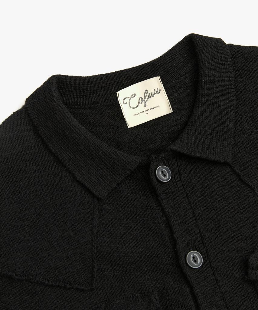 COFWI Shade Knit Trucker Jacket Black