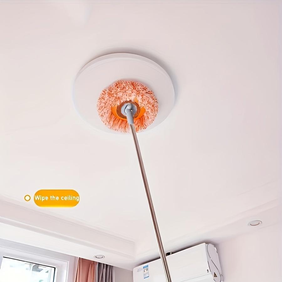 Уборочная швабра UNTIOR с длинной ручкой, круглая, вращающаяся на 360°, съемная, для уборки высоких мест, бытовой очиститель потолка и пола