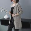 Women's Medium-Long Loose Cardigan Sweater, Lightweight Knit Jacket, 2024 Spring & Autumn Celebrity Style.
