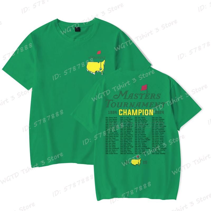 Футболка The Masters Golf Tournament Augusta National Champions of Golf для Мужчин Женщин Графические Футболки Модные Унисекс Футболки Топы