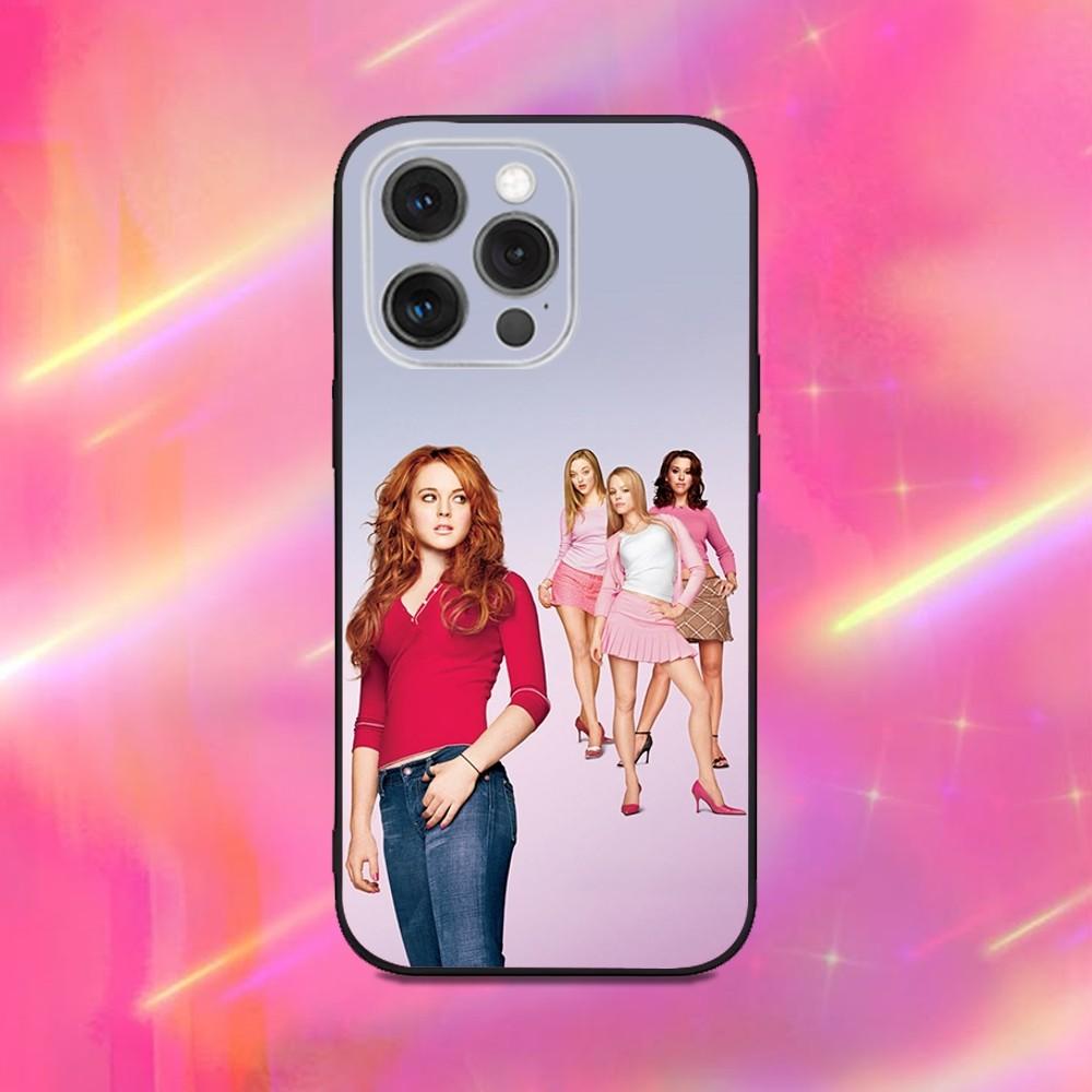 M-Mean G-Girls Burn Book Phone Case For iPhone 16,15,14,13,12,11,Pro,Max,Plus,X,XS,XR,SE,8,7,Mini,Soft Silicone Black Case
