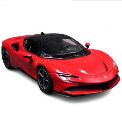 Браго 1:24 Ferrari Stradale SF90 Car Diecast, красный, 1 шт.