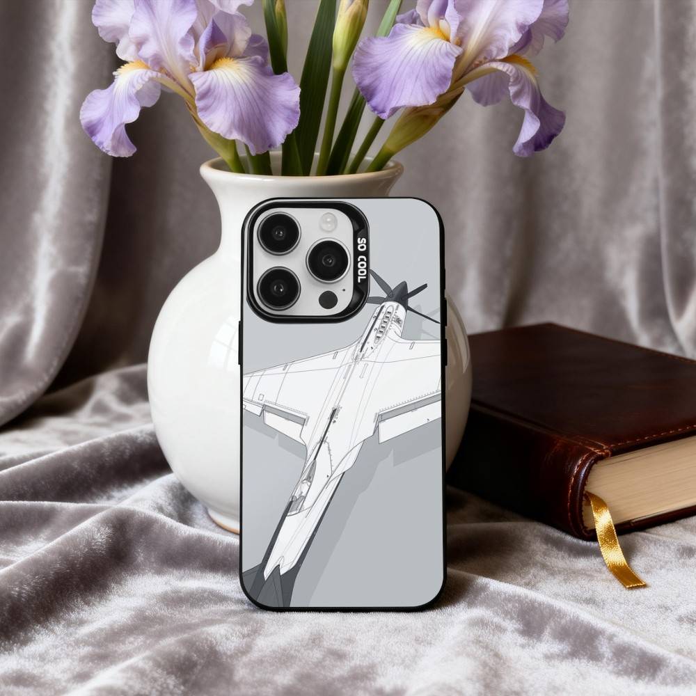 A-Самолет H-ВертолетS A-Самолет Чехол для телефона Для iPhone17,16,15,14,13,12,11 Plus,Pro Max Черный Конфетный серебристый чехол для телефона
