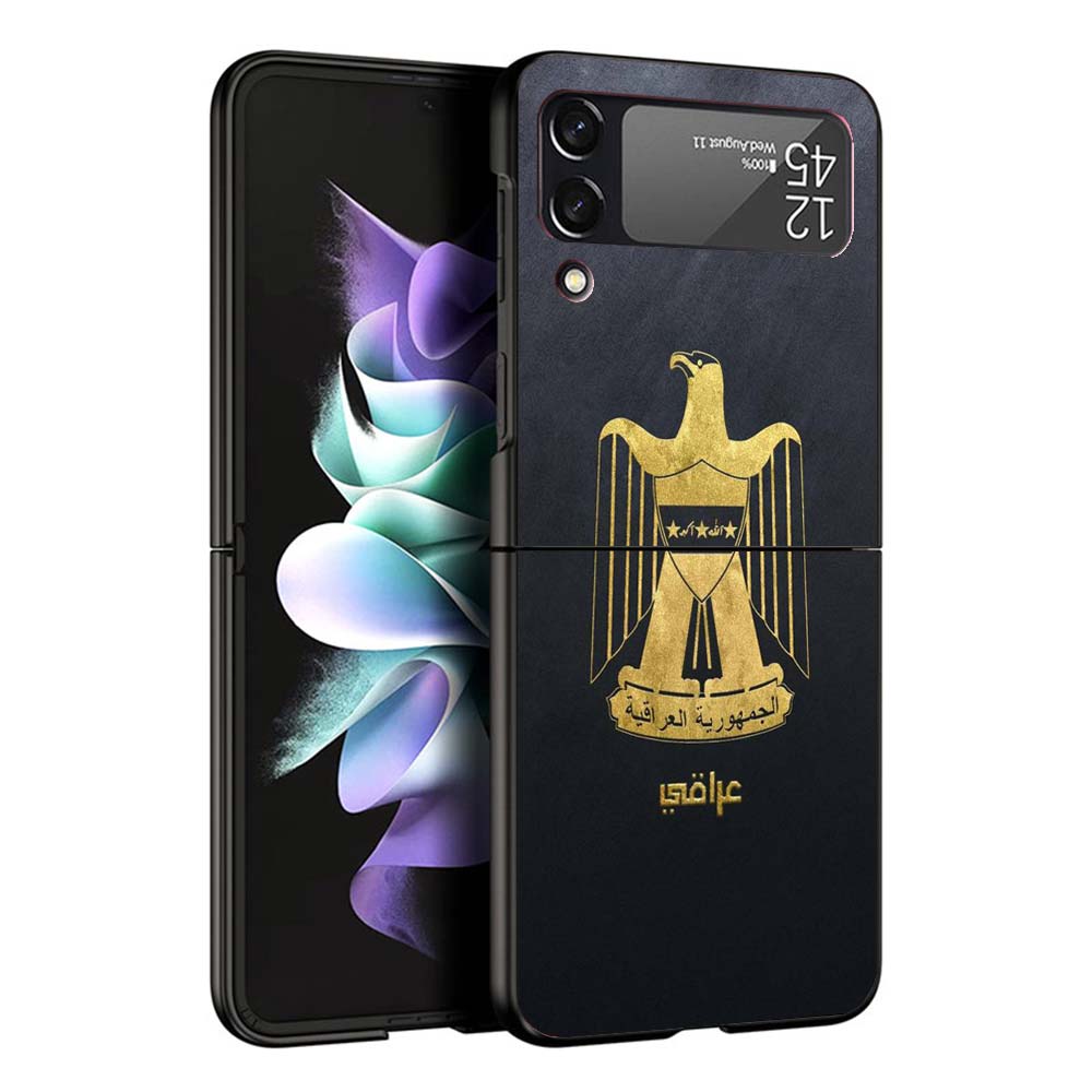 Чехол для телефона с флагом Ирака для Samsung Galaxy Z Flip7 Flip6 5G Flip5 Flip4 Flip3 ZFlip 7 6 3 4 5 Ударопрочная задняя крышка
