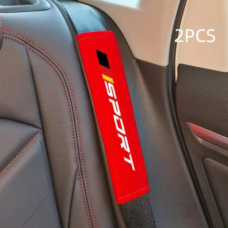 2Pcs Breathable Car Seat Belt Cushion Comfortable Non-Slip Shoulder Protector for Daily Commute Road Trip