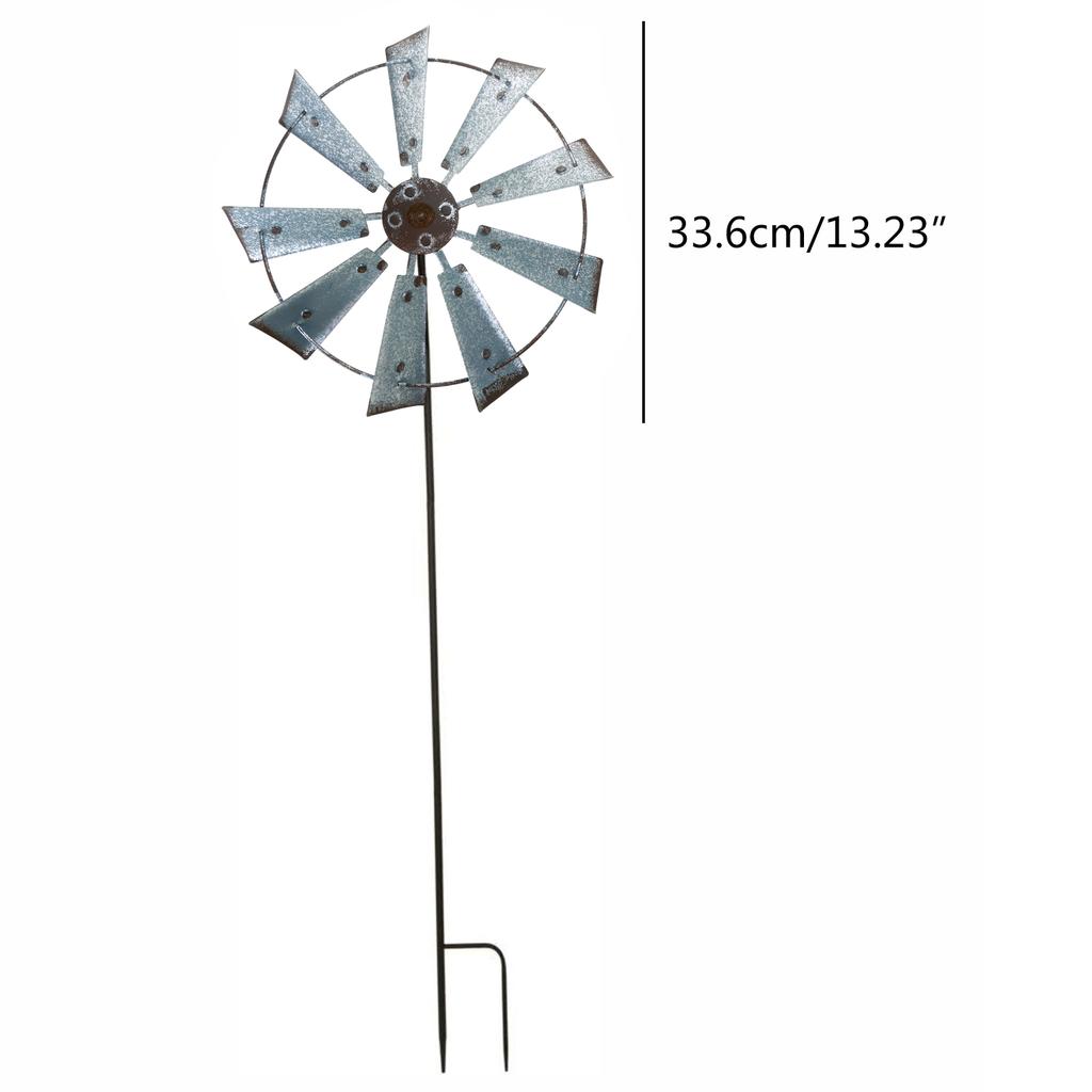 Уличный декор двора ветряная мельница ветряная вертушка ретро металл ветер железное искусство вращающаяся ветряная мельница сад колышек украшение современный