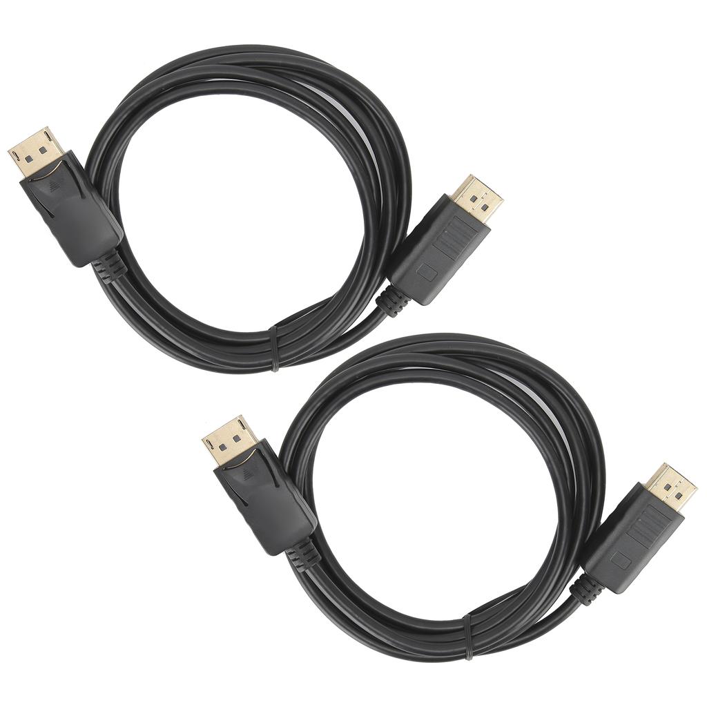 2Pcs DisplayPort Connecting Line DP To DP Cable 1.8M DP Male To Male Adapter Cable