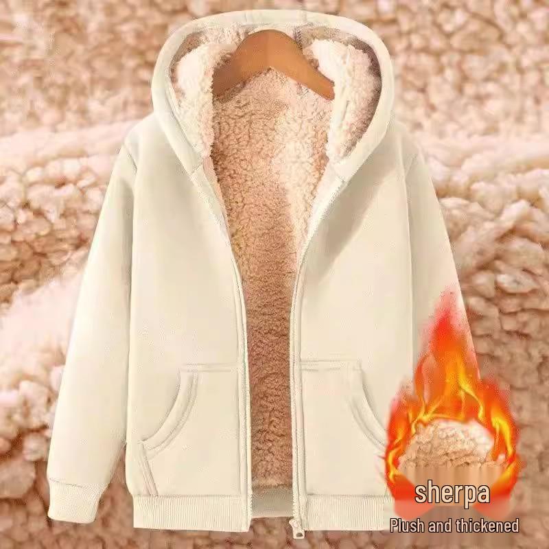 Мужское модное зимнее худи из флиса из овечьей шерсти