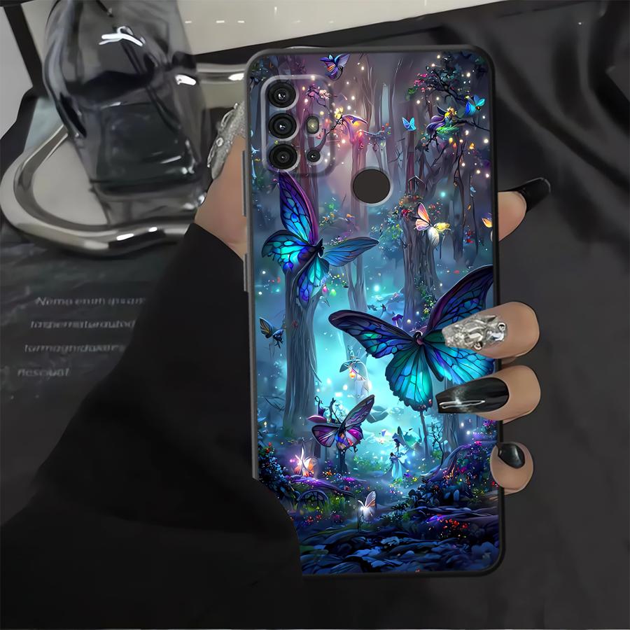 Phone Cover Case for Motorola Moto G60s G32 G22 Edge40 G51 G73 G52 G50 G53 G30 Edge 20 Pro 30 Lite G71 Dream Butterfly