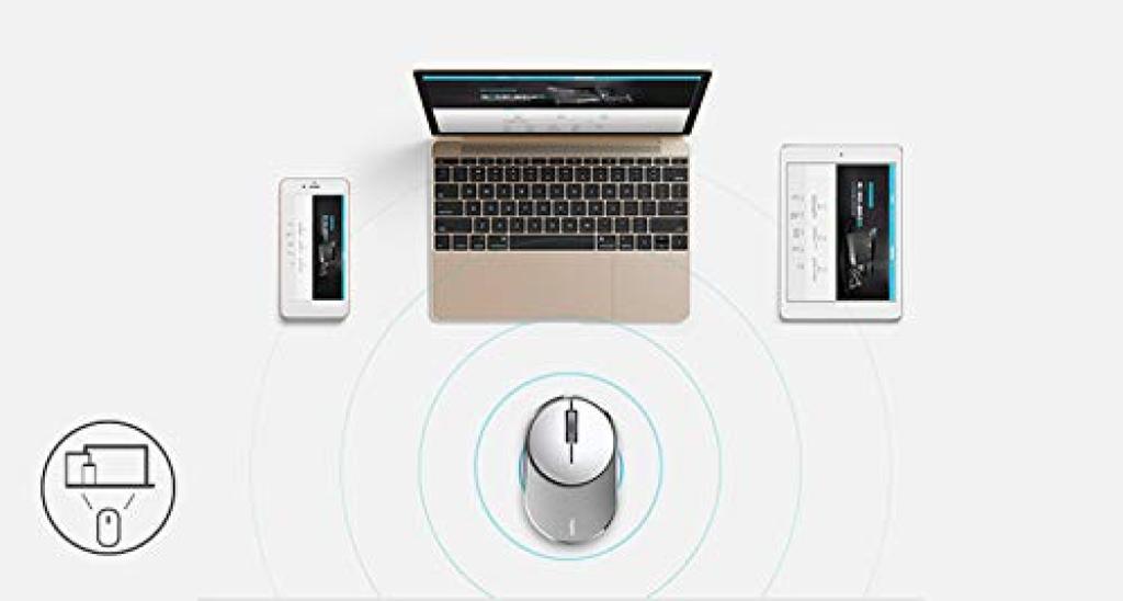 Japanese Rapoo M600mini Compatible Mouse [Official Distributor] Ultra-Compact Multi-Device Bluetooth/2.4GHz (Black)