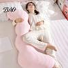Long Hugging Pillow Cooling Body for Adults & Side Sleepers, Breathable L-Shaped Pregnancy Sleeping Pillow, Full Leg Support Cushion with Removable
