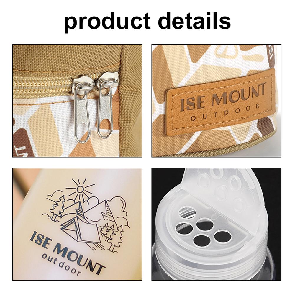 Набор для хранения приправ на открытом воздухе, баночки для хранения приправ, сумка для кемпинга, портативный набор для пикника и барбекю