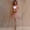 Сексуальное кружевное нижнее белье без ластовицы для женщин, комплект «Тедди» из сетки, эротические костюмы, эластичная сетка, чулки с прорезями, комплекты женского нижнего белья