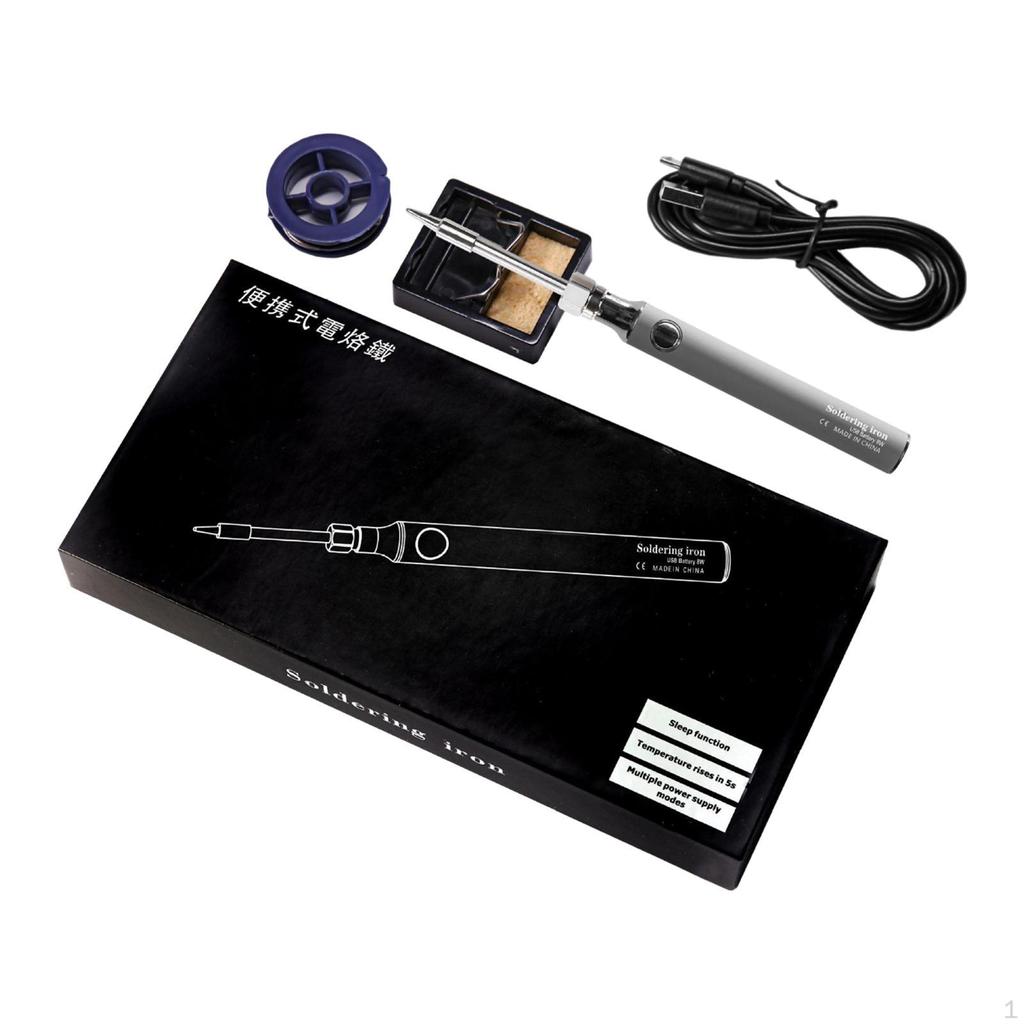 Электрический паяльник набор портативный припой провод DIY 5V для