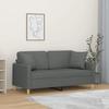 VidaXL 2-seater Sofa with Dark Grey Cushions 140 Cm Fabric 3200910
