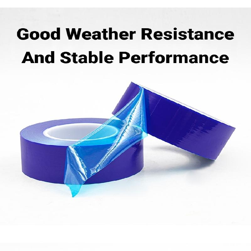 1Pc Blue Wheel Rim Protector Film No Residue Self Adhesive Tape Scratch Resistant For Car Rims Doors Windows Wall Decor Car