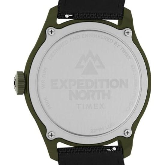 Мужские часы Timex Expedition North Traprock 43 мм Черно-зеленые Повседневные.