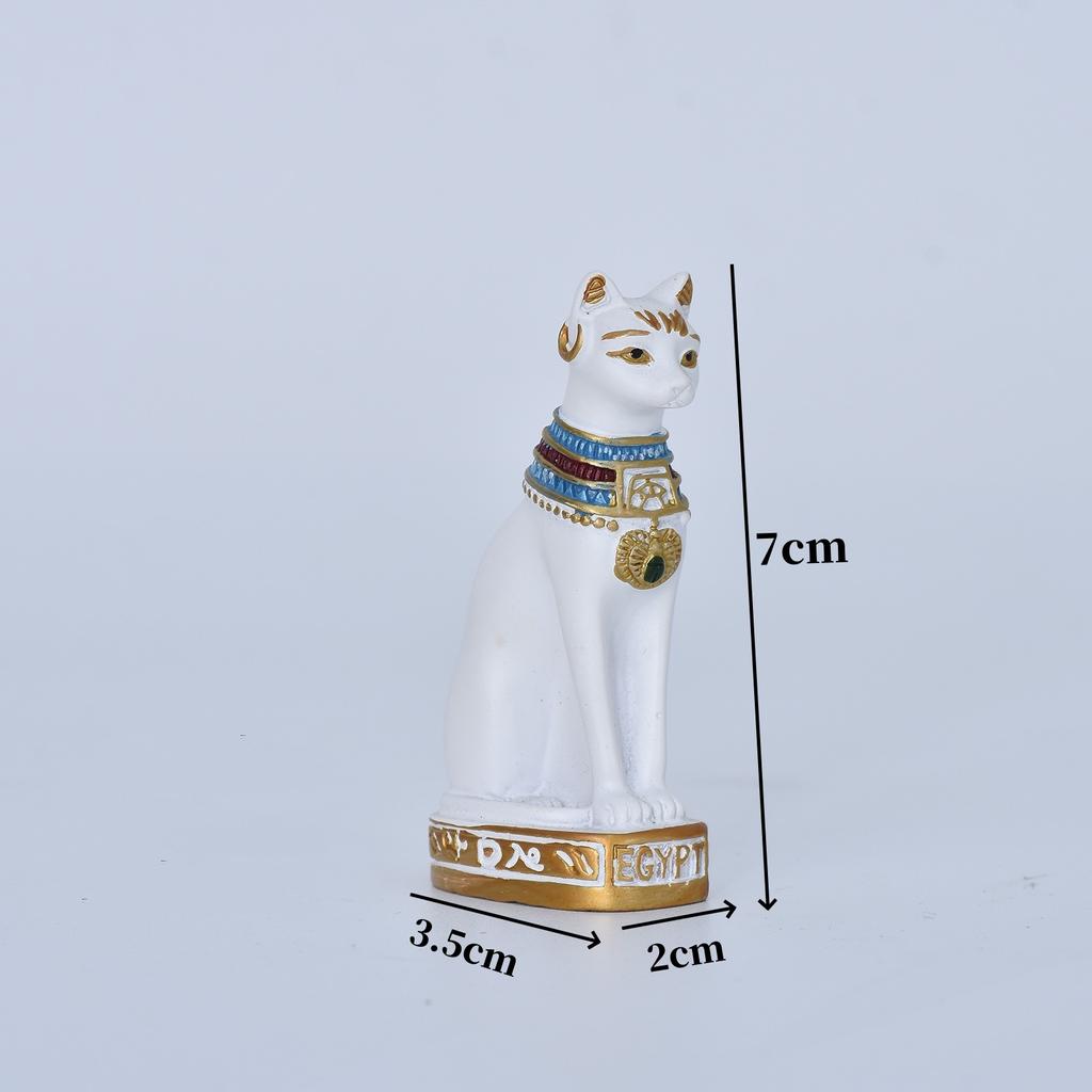 1 шт. Мини-статуэтка кошки, украшение, египетская статуя кошки, украшение, ретро-статуя богини-кошки, украшение для домашнего сада, животное