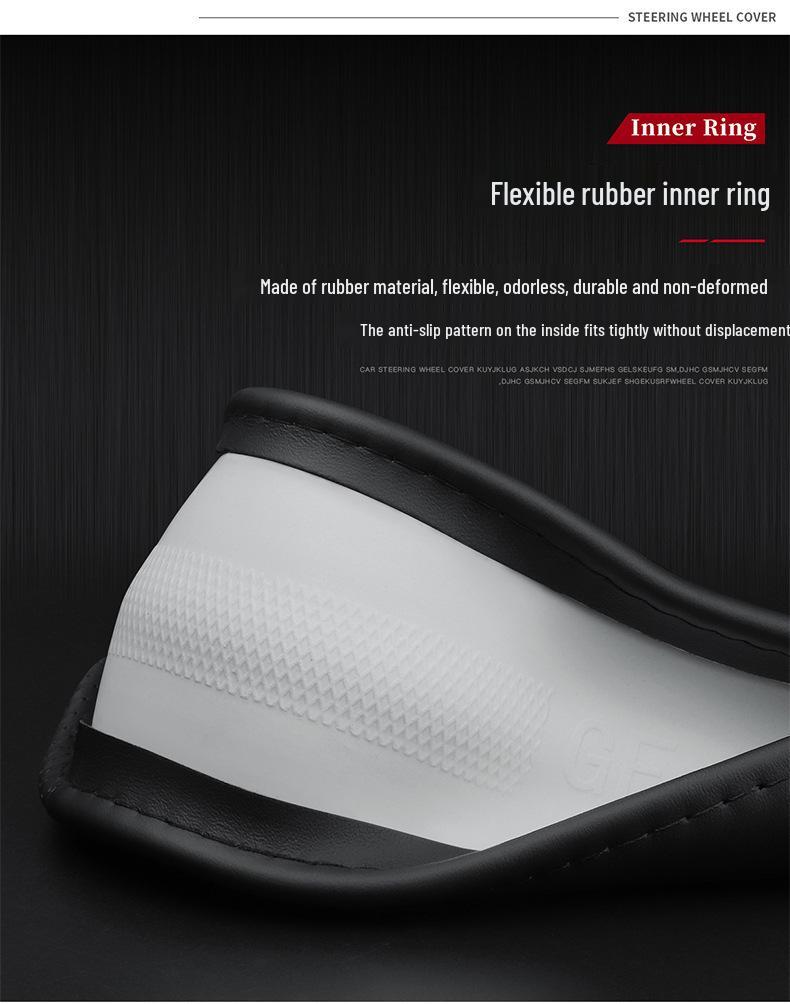 Чехол рулевого колеса из натуральной кожи для моделей Kia: K3, Sportage, K5, Forte, K2, Cerato, KX3, KX Cross, K4, Seltos