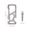 Outdoor Multi Tool Titanium Alloy Clip Key Chain Holder Bottle Opener Wrench Bike Tool