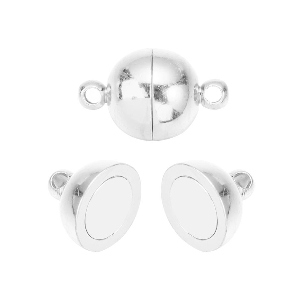 5 Sets Ball Shape Round Strong Magnetic Clasps Magnet End Clasp Connectors For Jewelry Making DIY Bracelet Necklace Accessories