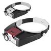 10X Headband Glasses Magnifier Adjustable Size Led Magnifier Loupe Glasses For Reading Optivisor Magnifier Illuminated