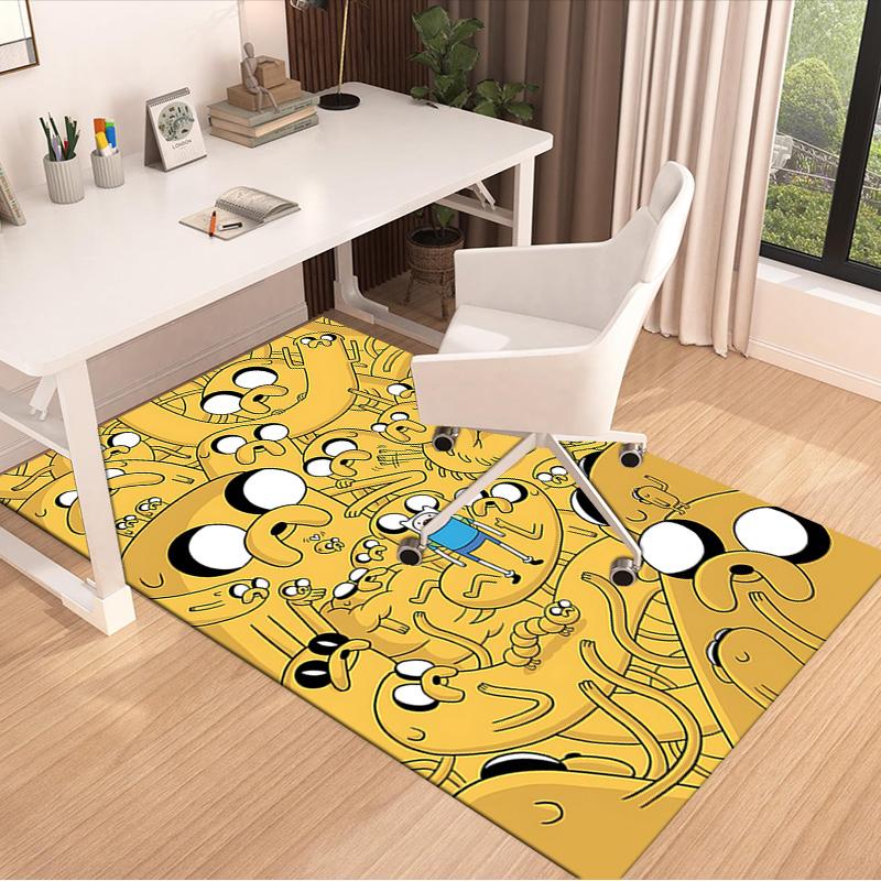 Adventure Time Jake'S World Carpet For Playroom Bedroom Living Room Sofa Home Decorkids Game Area Rug Nonslip Floor Mat