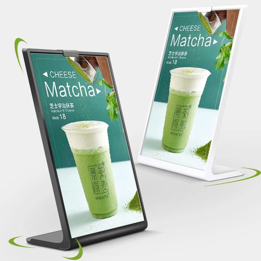 Пластиковые акриловые держатели для табличек Защита от падения Вертикальная подставка для меню, визиток, фотографий, рекламы