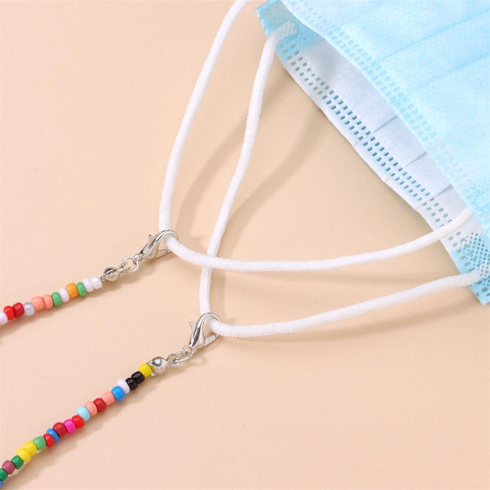Beads Neck Lanyard for Women Glasses Chains Glasses Holder Strap Mask Chains Beaded Mask Lanyard