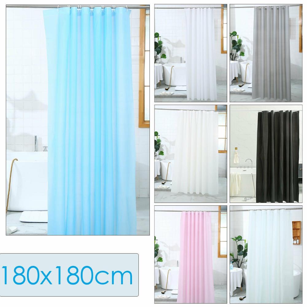 New With 12 Hooks Room Decor Bathtub Curtains PEVA Thicken Bathroom Screens Shower Curtain