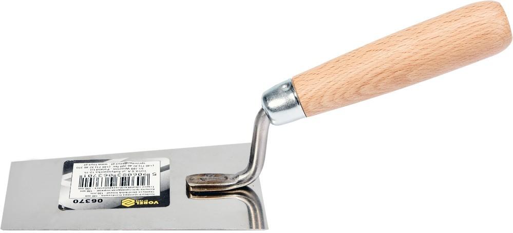 Stainless steel trapezoidal trowel 130mm 06370 VOREL