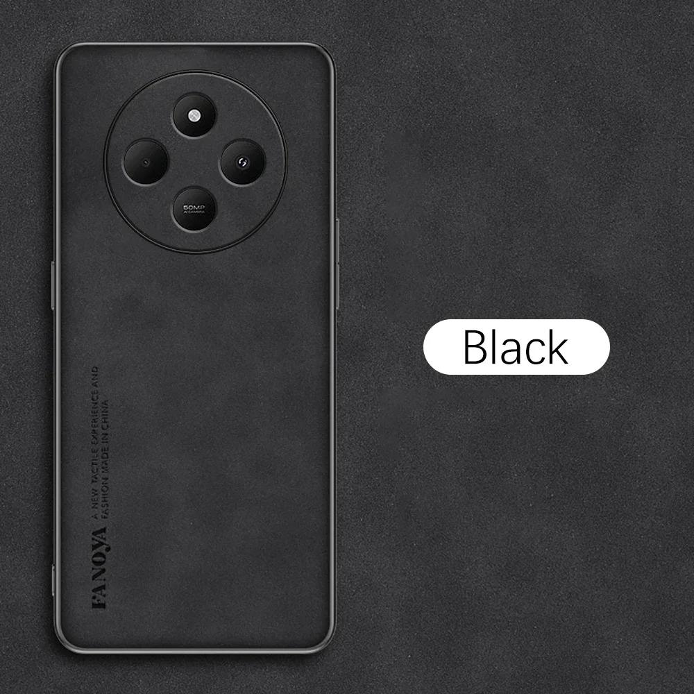 Redmi14 C 75 A 4 Роскошный чехол из овчины для Xiaomi Redmi 14c 4g 5g Poco C75 A4 Business Retro Back Cover Redmi14c Redmia4