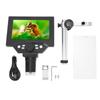 Digital Microscope 1000x 5.5in LCD Display Coin Microscope with 8 Adjustable LED Lights PC View