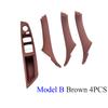 4PCS Interior Window Lift Switch Cover Driver Door Inner Handle Cover Trim For BMW 5 Series F10 F11 520i 523i 525i 528i 535i