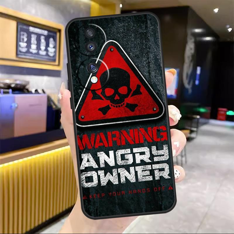 Предупреждение Гнев Опасность Владелец Для Honor Magic 8 7 6 Pro Чехол Для Honor 200 400 50 70 90 Lite X8c X8b X9a X9b X9c X9d Win RT