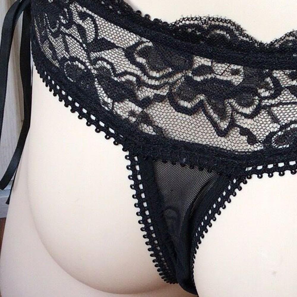 Модное мужское нижнее белье с Т-образной спинкой, кружевные бандажные стринги, трусы, нижнее белье